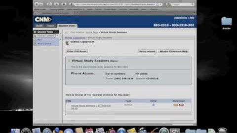 Using Wimba Archives