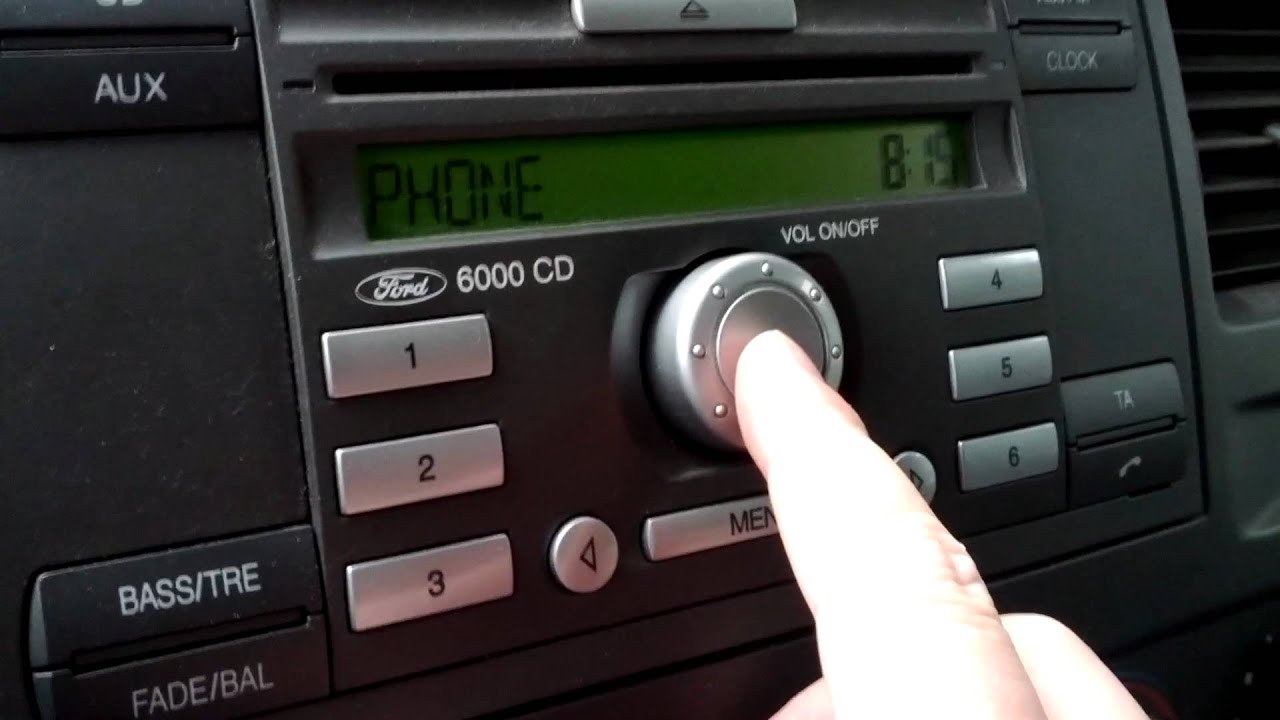 Ford fusion radio reset