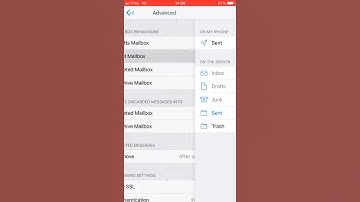 How to manage imap folders iPhone