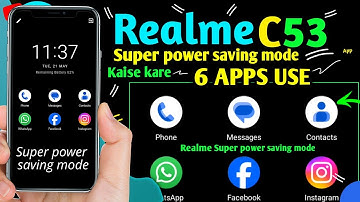 Super power saving mode realme c53 // Realme Super power saving mode