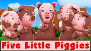 Lima Babi Kecil | Lagu Untuk Anak-Anak | Five Little Piggies | Kids Songs | Farmees Indonesia