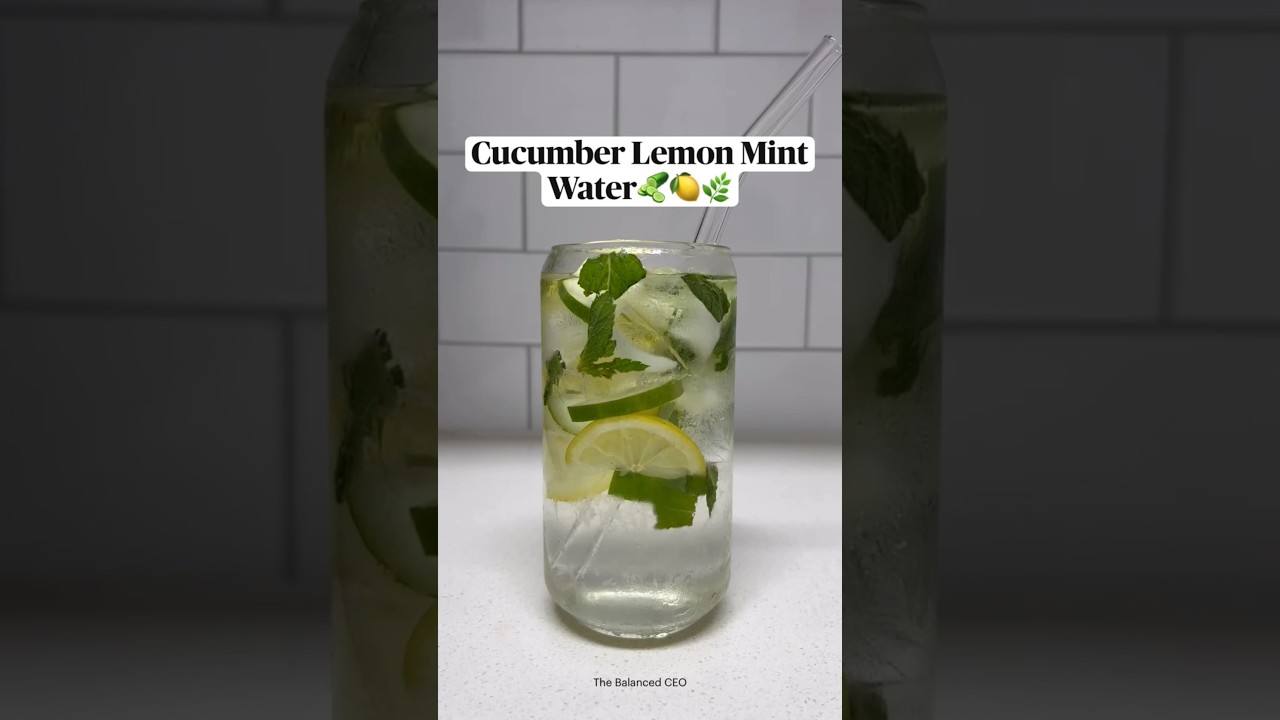 Cucumber Lemon Mint Water 🥒 🍋 🌿 