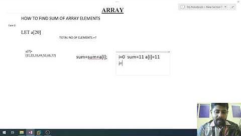 Lecture 2  Array Malayalam for "EST 102 Programming in C" KTU Kerala Syllabus