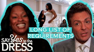 Bride Has A LONG List Of Requirements For Her Dream Dress | Say Yes To The Dress