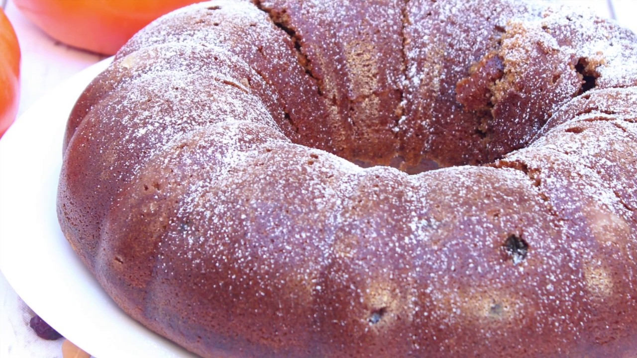 Eggless Persimmon Bundt Cake YouTube