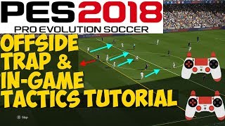 PES 2018 Offside Trap & Enabling / Disabling Advanced Tactics in-game screenshot 3