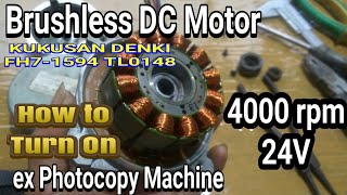 Brushless DC Motor - Kokusan Denki FH7-1594 TL0148