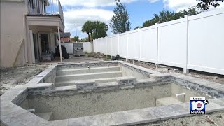 MiamiDade homeowner endures nightmare situation after hiring contractor to build backyard pool