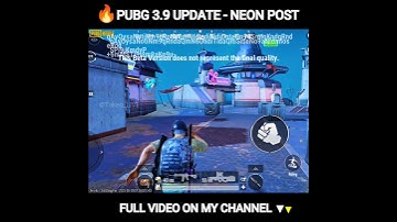 ✨🔮 PUBG MOBILE 3.9 NEW UPDATE | CYBERPUNK NEON OUTPOST | NEON CITY #pubg #pubgmobile #pubgm #shorts