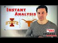 Iowa State HUGE WIN Over Texas / INSTANT ANALYSIS