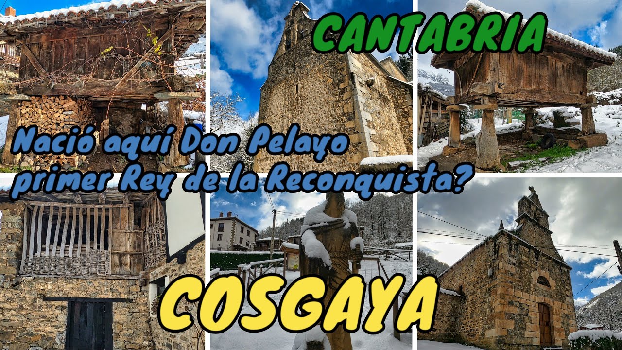 COSGAYA, AREÑOS y TREVIÑO con nieve - CAMALEÑO - LIÉBANA - CANTABRIA 4K - Nació aquí Don Pelayo?.