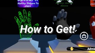 How to Get! Admin and Revert Gloves (Slap Battles But Bad)