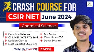 crash course for csir net chemistry june 2024 | csir net june 2024 chemical science crash course