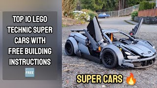 Top 10 LEGO Technic Super Cars With Free Building Instructions 🆓 screenshot 1