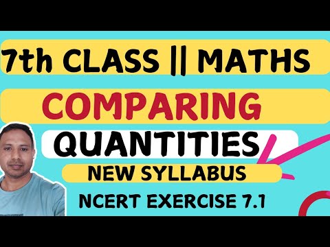 Ncert exercise 7.1 class 7th Maths || chapter 7 Comparing Quantities ...