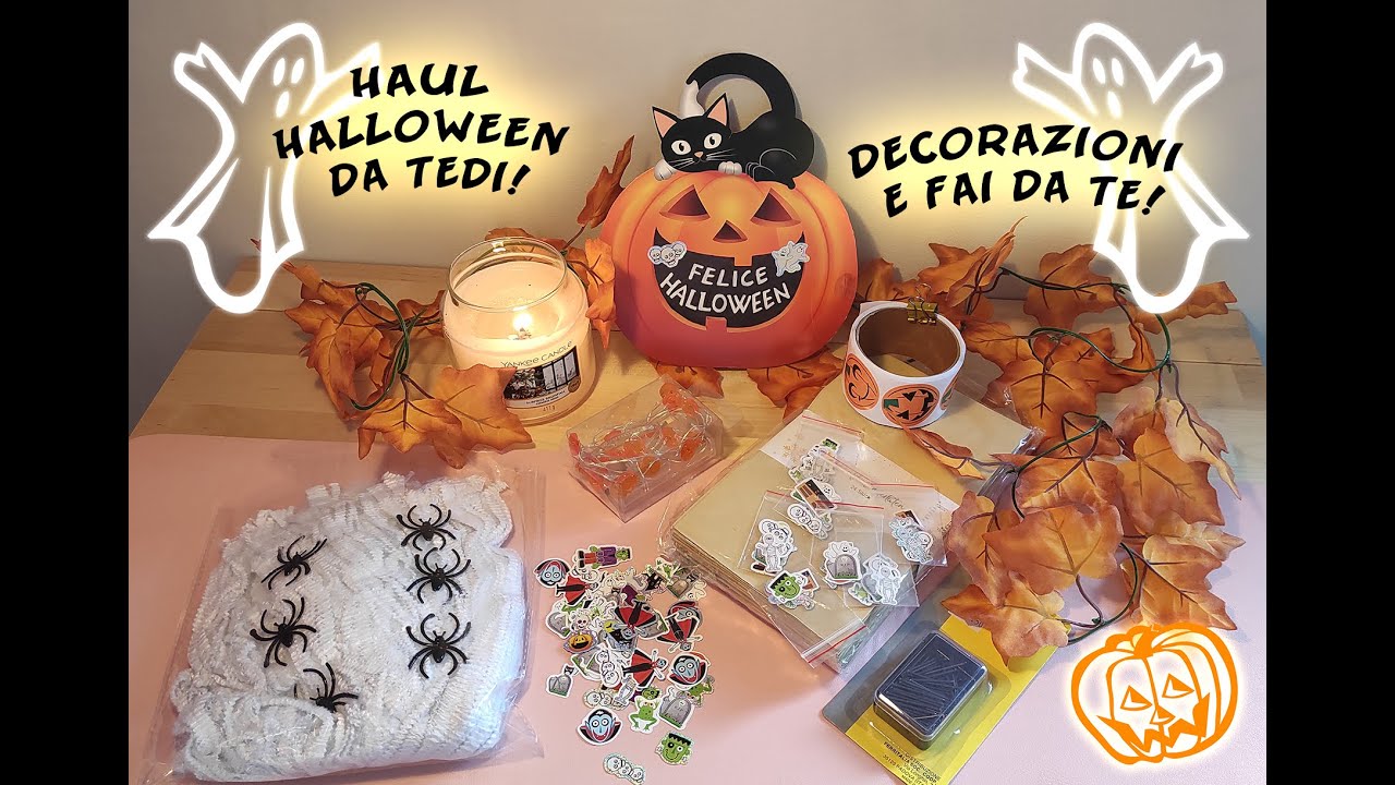 Haul Halloween TEDI, decorazioni casa e fai da te! - YouTube