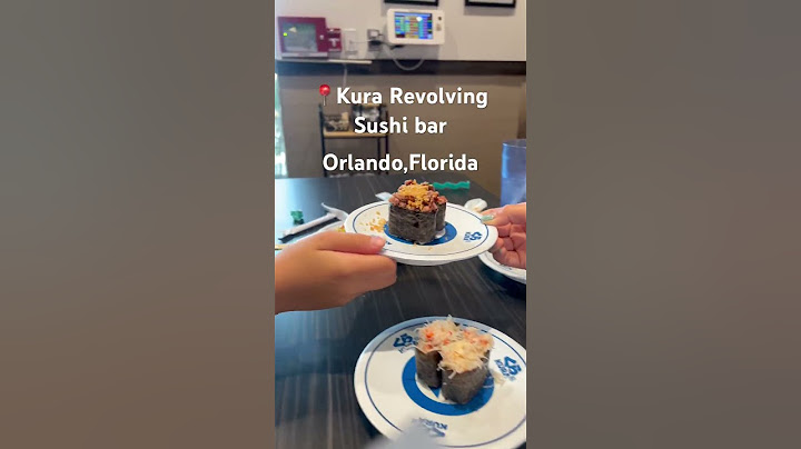 Lunch at Kura Revolving Sushi bar in Orlando 🍣🥢