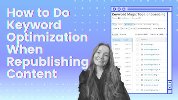 How to Optimize Your Content for Your Target Keyword When Republishing -  [New course announcement!]