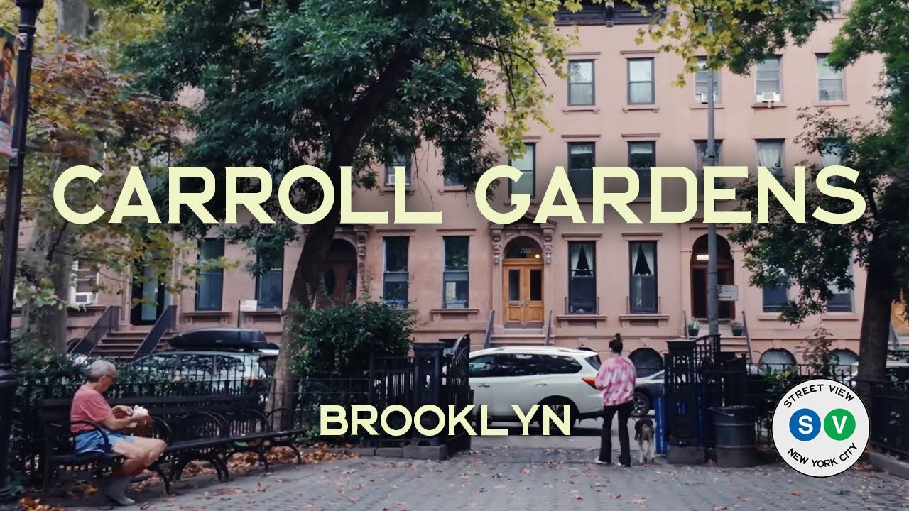 Carroll Gardens Relaxing Rainy Walk | New York City | 4K HD | 2024