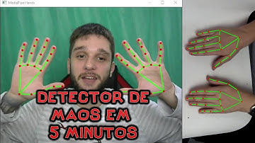 Python OpenCV - Como fazer um detector de mãos em 5 minutos! Hand Tracker in 5 minutes