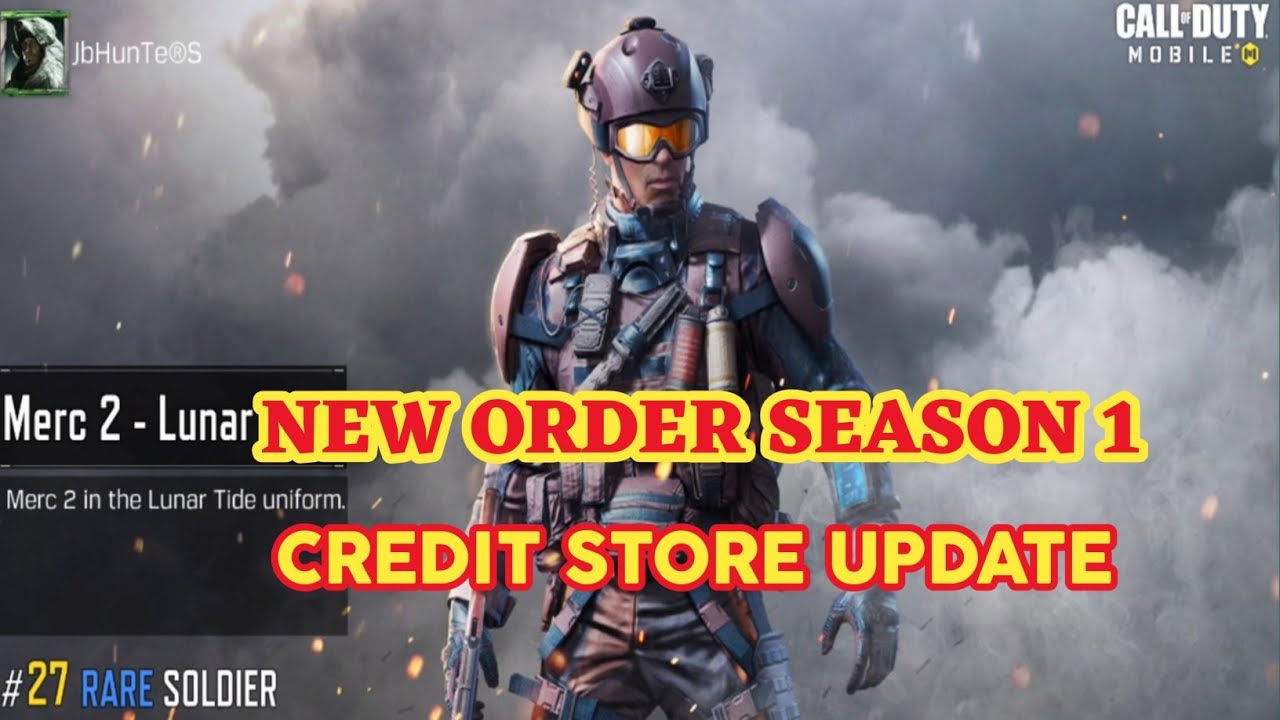 CALL OF DUTY MOBILE SEASON 1 NEW ORDER CREDIT STORE UPDATE | COD MOBILE CREDIT STORE UPDATE