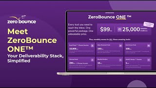 Meet ZeroBounce ONEβ’: Enterprise-level Deliverability, Made for Everyone