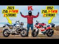 The worlds most advanced 2 stroke vs retro 250cc vtwin
