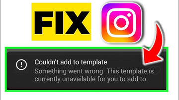 How to FiX Instagram Could Not Add Template Problem (Simple Solution)
