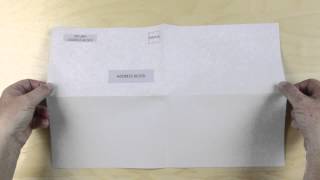 Quarter fold double spine on bottom 11X17" mail piece folding instructions