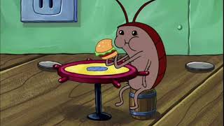 cockroach eating krabby patty for 12 seconds
