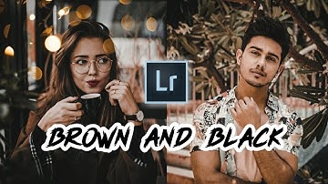 Lightroom Mobile Toturial || Brown And Black Tone || Free Preset || By Shobi Editx