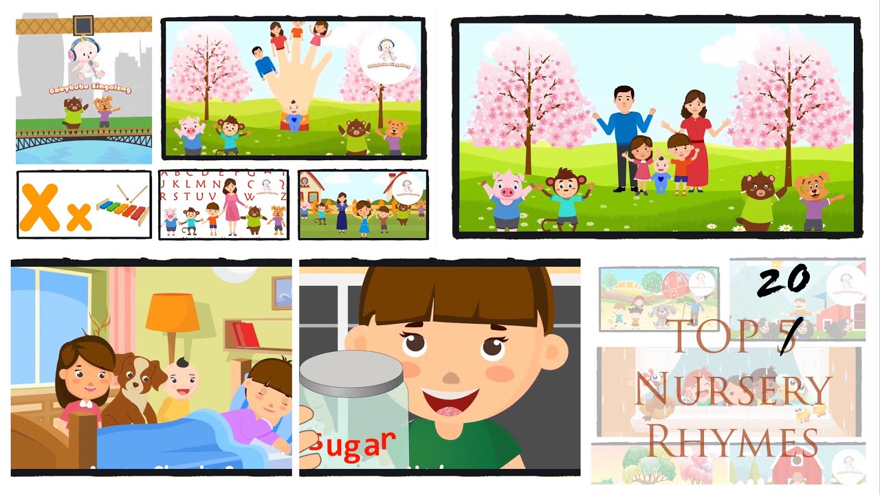 Nursery Rhymes Playlist For Children With Lyrics - Vol 5 (2023) - 60 min of Baby Shark and many more