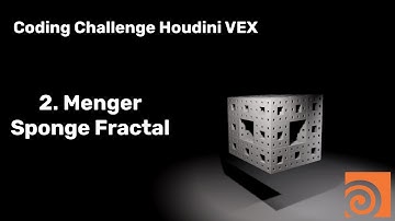 Coding Challenge 02: Menger Sponge Fractal (Houdini VEX)