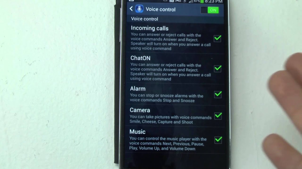 Samsung Galaxy S4 Voice Commands YouTube