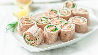 Smoked Salmon Roll-Ups (Pinwheels)