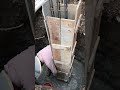 installation of column bar formwork.
