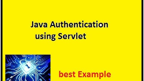 Creating authentication page in servlet