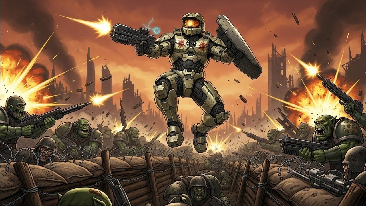 What If Master Chief Landed in Warhammer 40k?