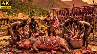 Tribo Hadzabe Caçando Hipopótamo: Habilidades Ancestrais De Sobrevivência E Culinária Na Natureza