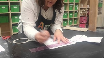 Creating the template for coil vase