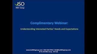 Understanding Interested Parties' Needs and Expectations