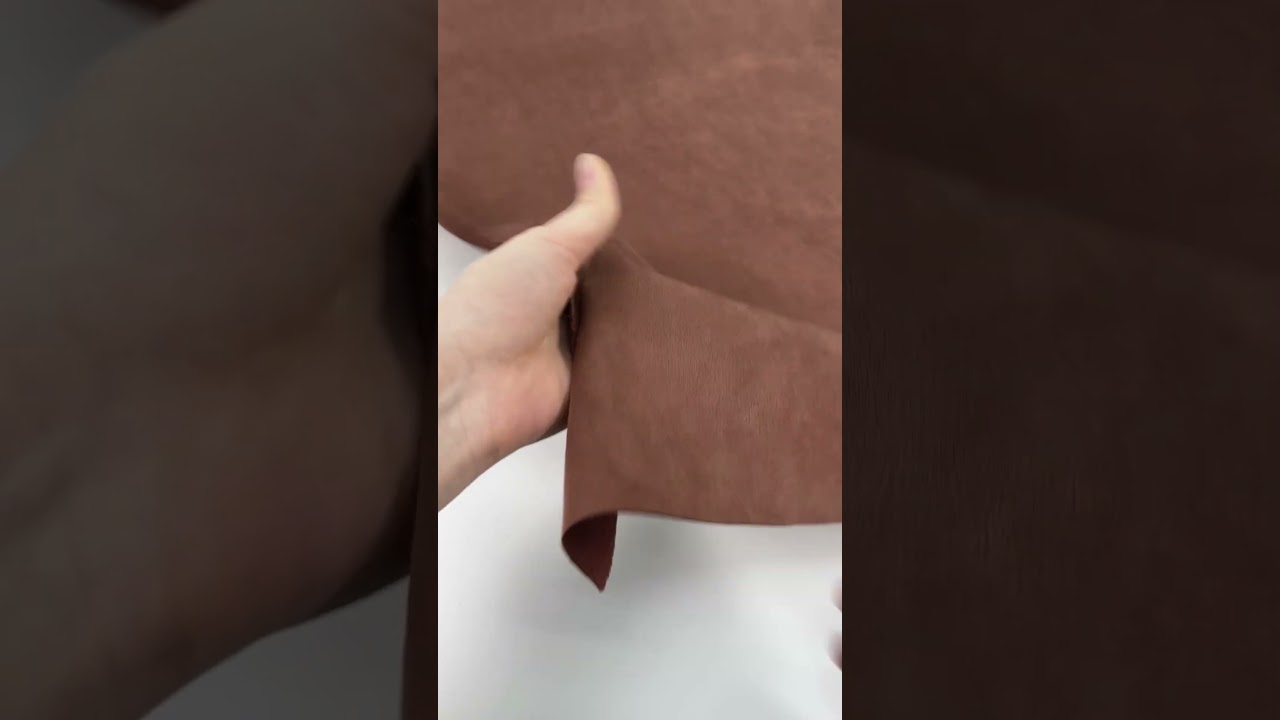 Замшевая ткань коричневого цвета! Идеальная ткань для кантри стайла! Эко-замша трикотаж. 