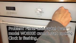 Fisher & Paykel Oven WO600E not working FIX