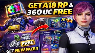 GET A18 ROYAL PASS & 360 UC FREE A18 RP 5 BIG CHANGE SEASON 4 FACE RETURN NEW RP VOUCHER  screenshot 2