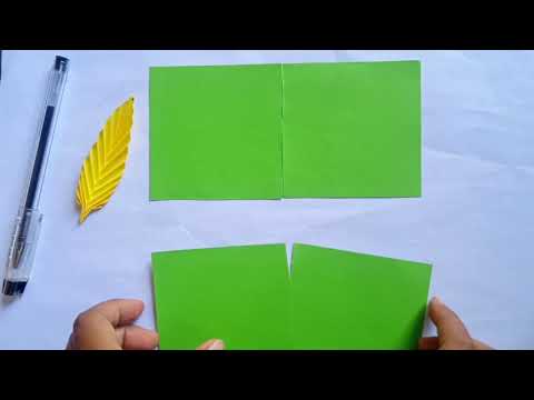 Cara Membuat Daun Seperti Daun Asli Dari Kertas Origami Gampang Banget
