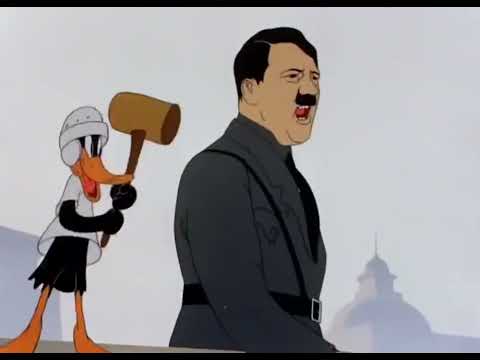 Daffy Duck kills Adolf Hitler