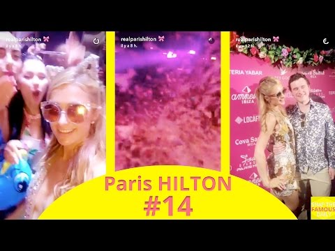 Paris Hilton at a bubble party in Ibiza - snapchat - august 6 2016