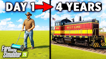 I Survived 4 Years on the Flat Map! Farming Simulator 25 - FULL MOVIE!