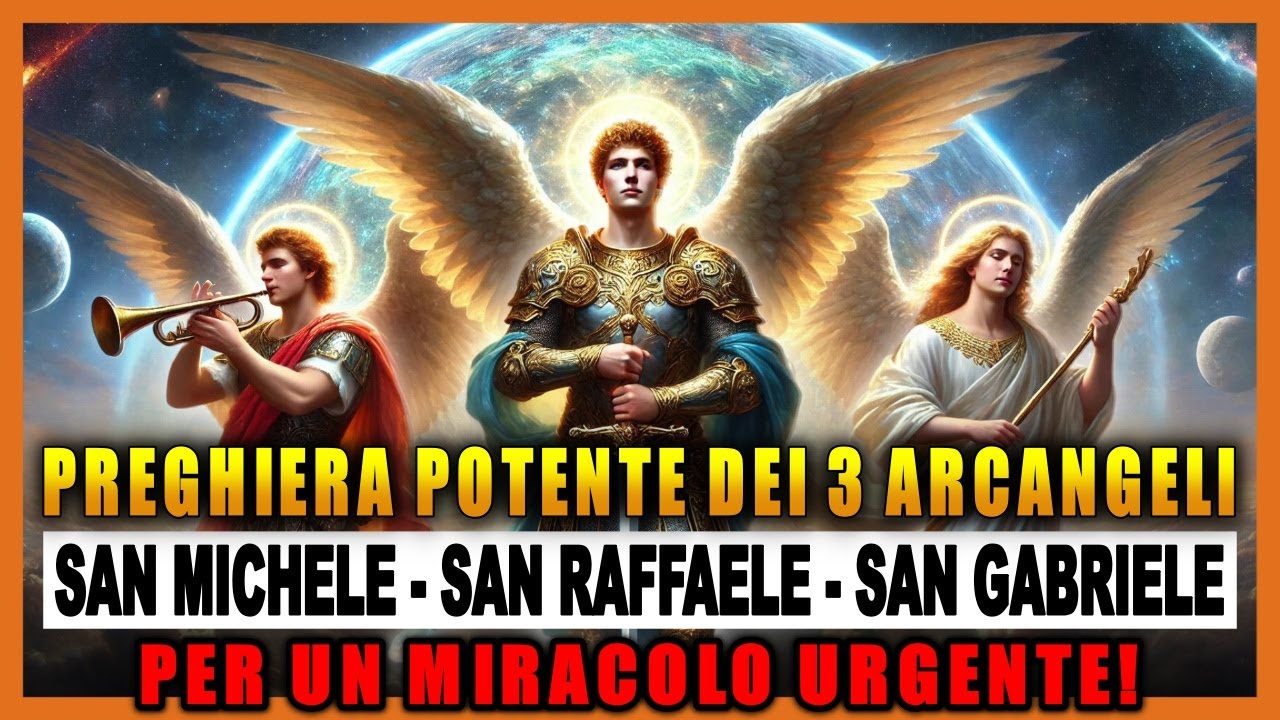 PREGHIERA DEI 3 ARCANGELI PIÙ POTENTI -RICEVI UN MIRACOLO - SAN MICHELE