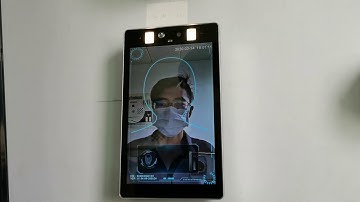 Human body temperature measurement & face recognition access control camera  HD IP 2MP